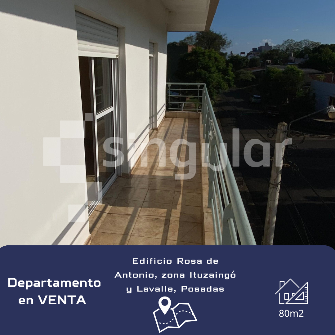 Departamento 2 Dormitorios, Edificio Rosa de Antonio, en venta en Posadas - Misiones