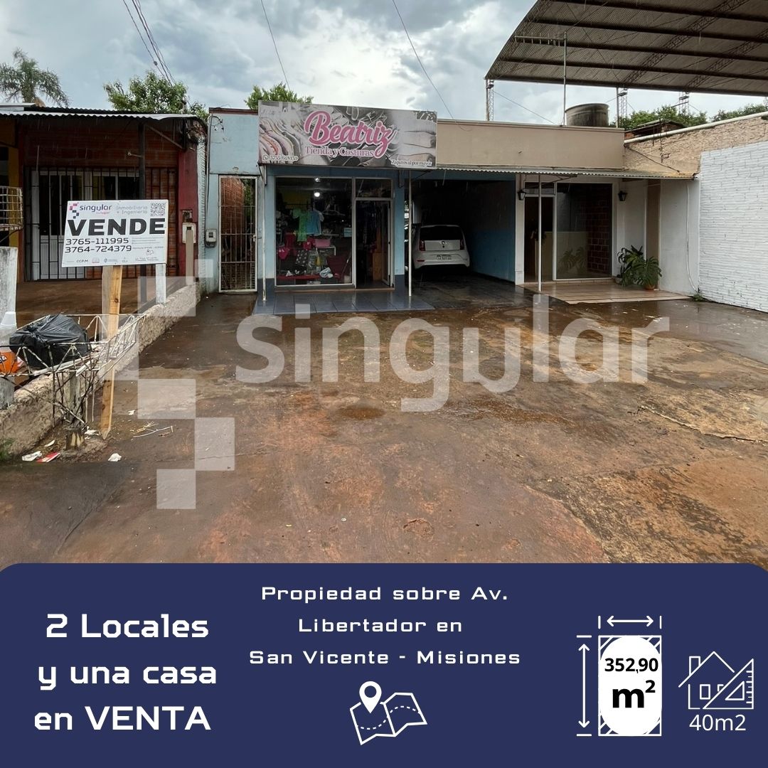 Terreno con locales en venta - San Vicente  en San Vicente - Misiones