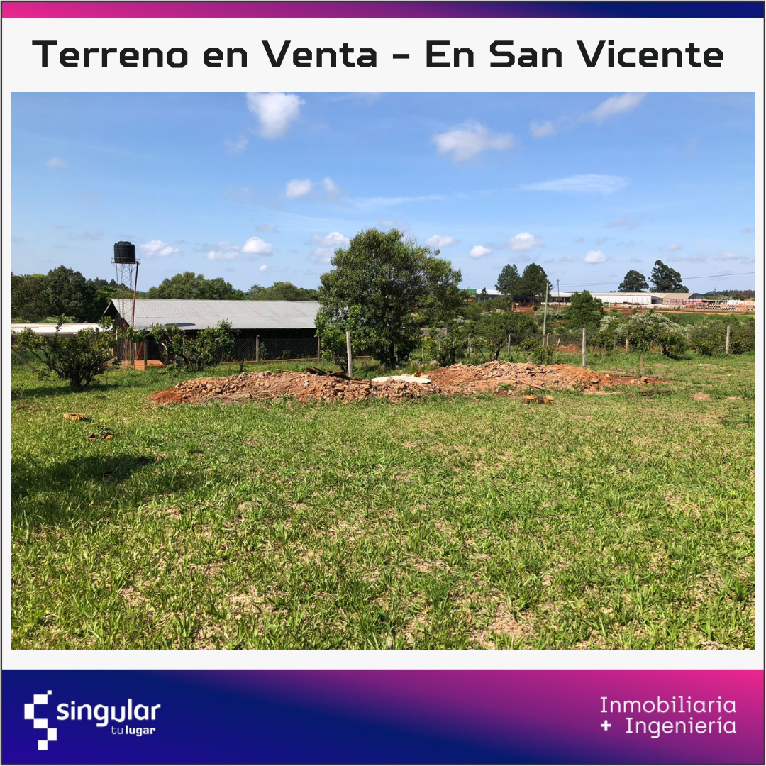 Terreno Amplio en San Vicente, Misiones