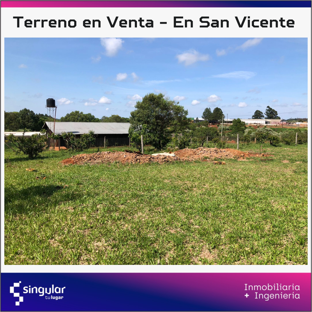 Terreno baldio amplio - cerca de ruta Nac 14 en San Vicente - Misiones