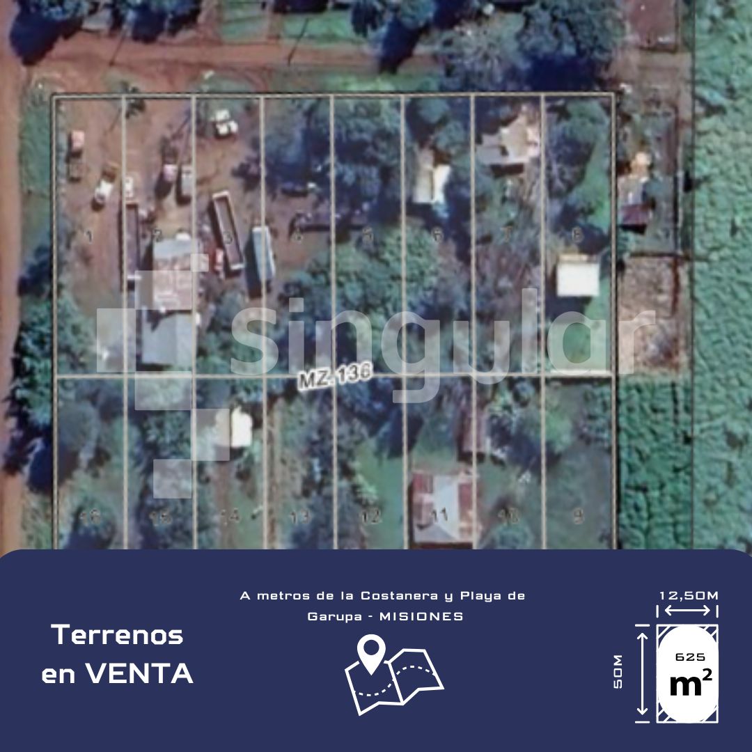 LOTES EN GARUPA A LA VENTA en Garupa - Misiones